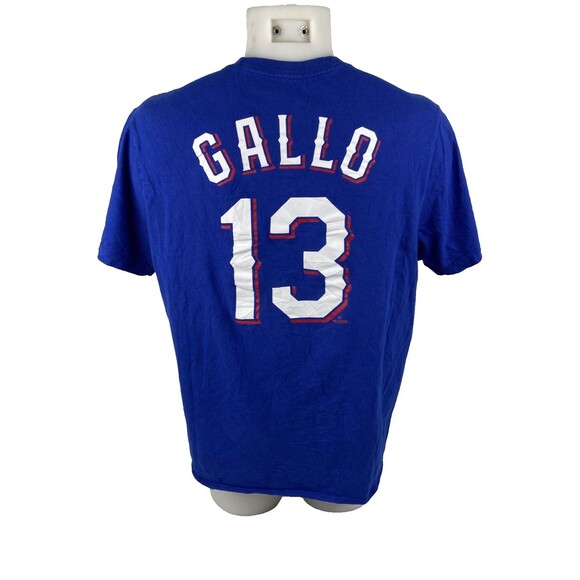 Texas Rangers Joey Gallo Unisex XL T Shirt Nike Blue MLB Team Logo Baseball - Picture 1 of 9